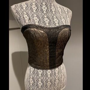 SPARKLE & FADE metallic bustier large worn once